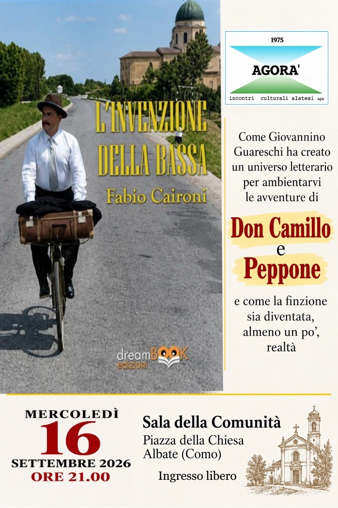 Presentazione del libro “L’invenzione della Bassa” di Fabio Caironi – Mercoledì 16 settembre 2026 ore 21:00